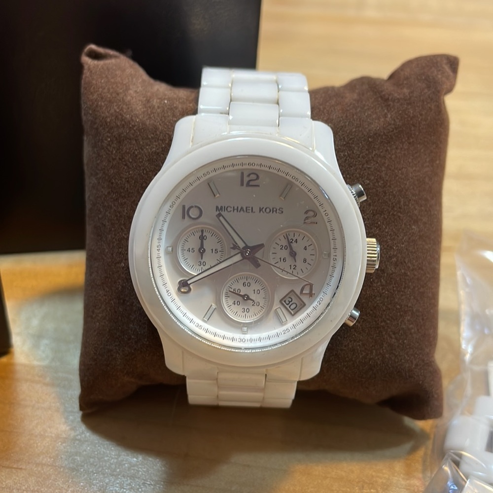 Michael Kors White Ceramic Watch
